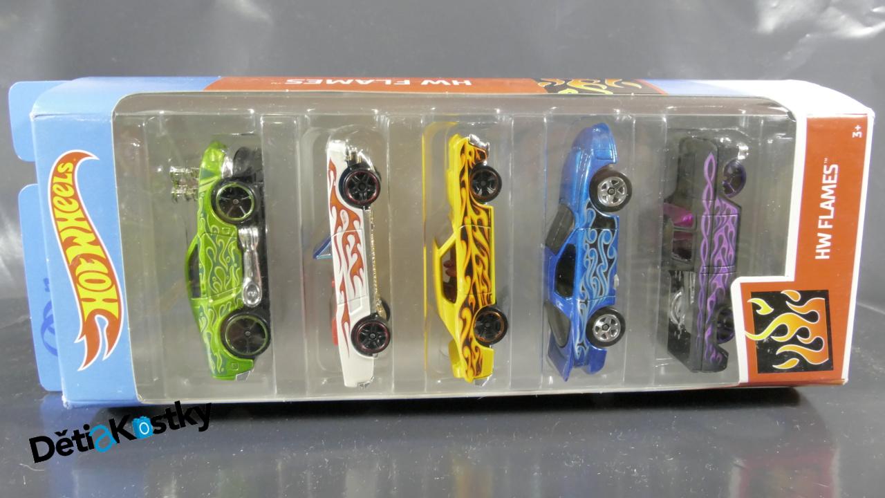 Model Angličák Hot Wheels 5 Pack (HW FLAMES)