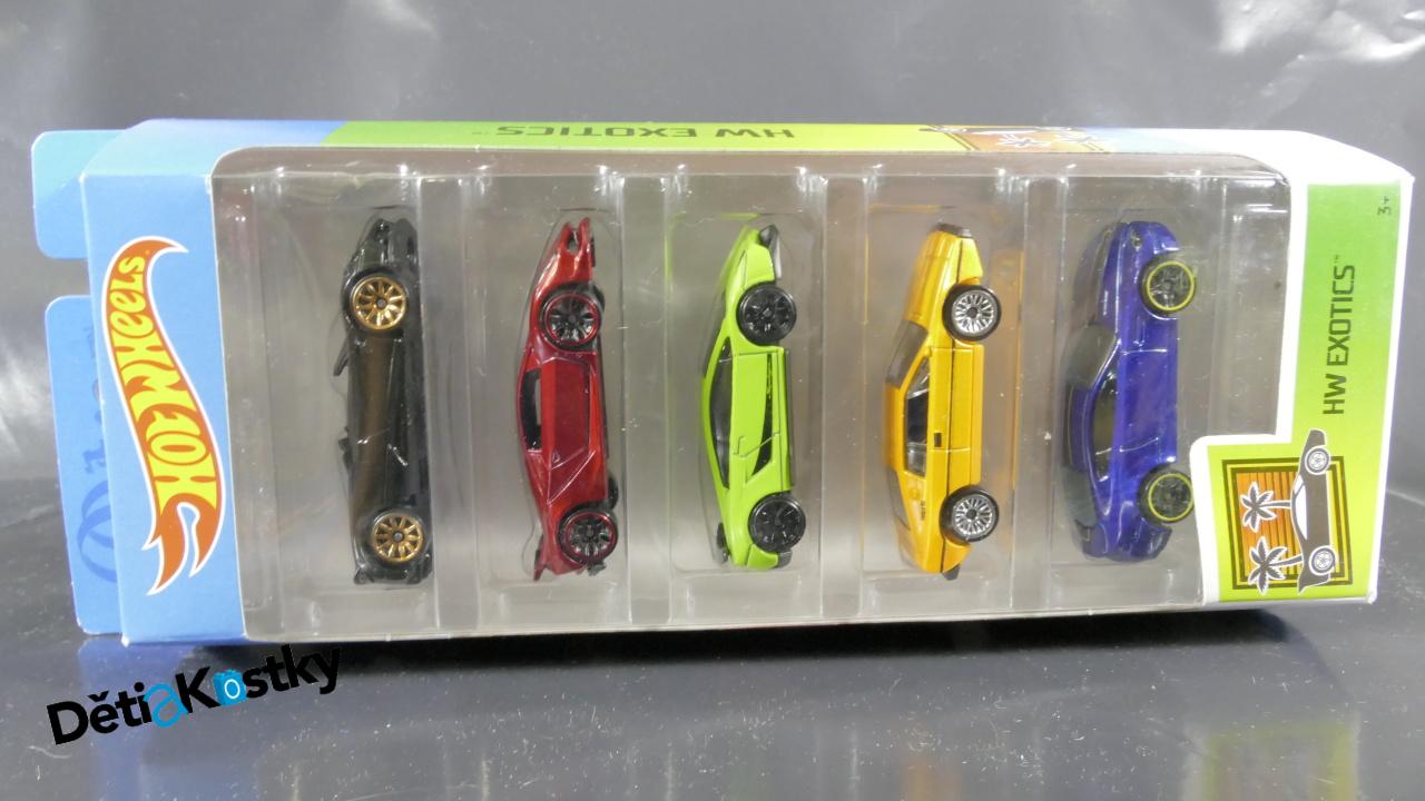 Model Angličák Hot Wheels 5 Pack (HW EXOTICS)