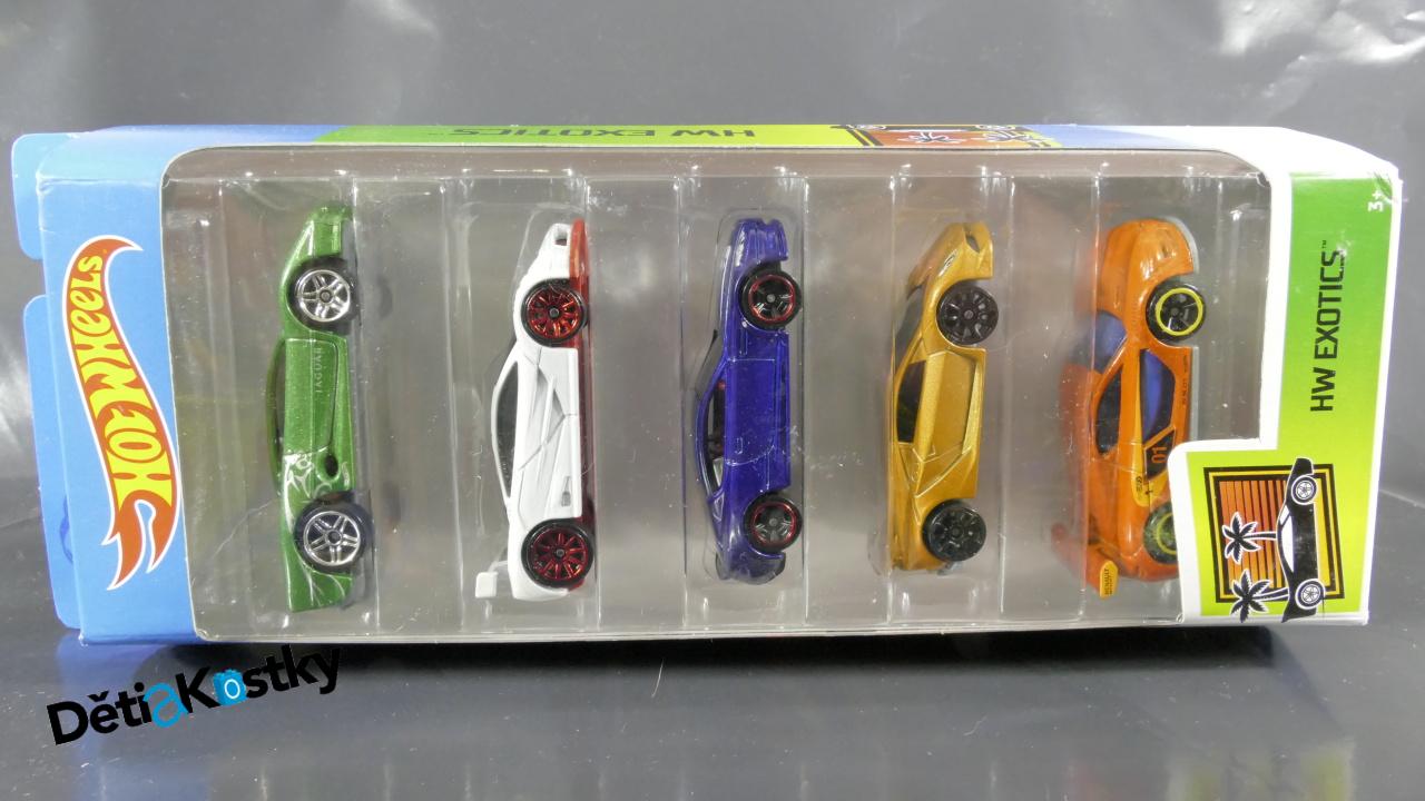 Model Angličák Hot Wheels 5 Pack (HW EXOTICS)