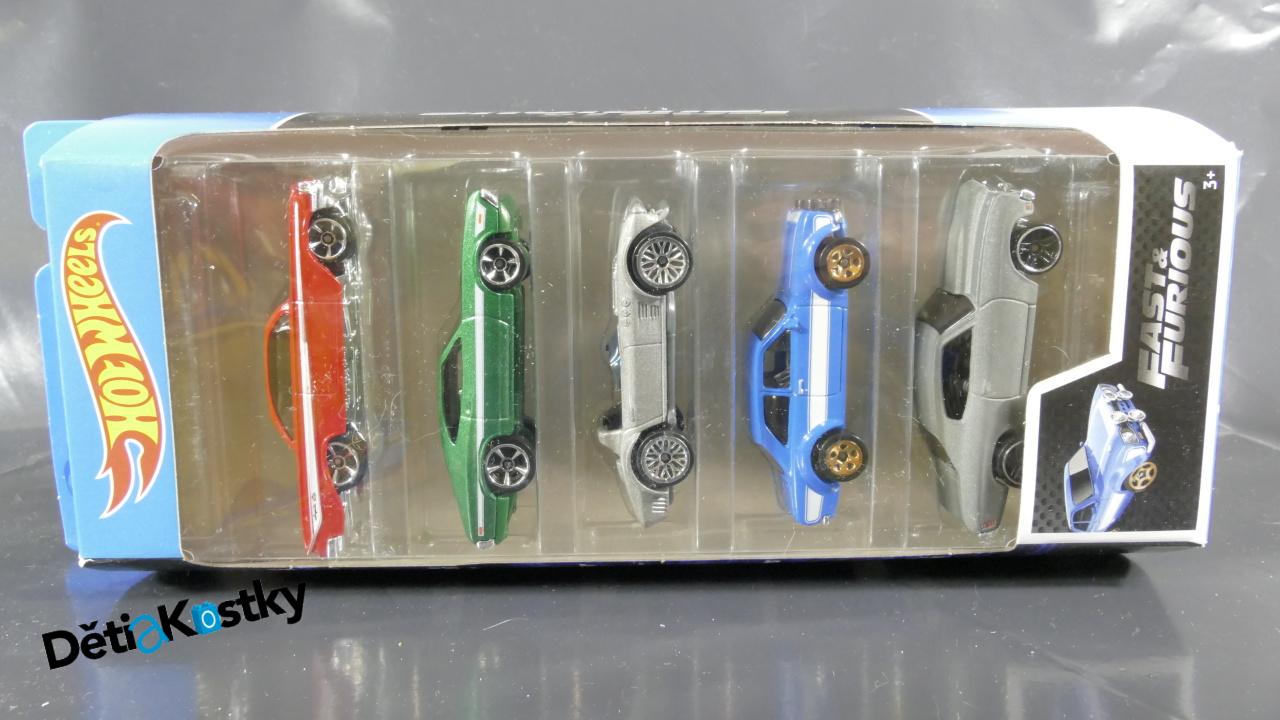 Model Angličák Hot Wheels 5 Pack (FAST & FURIOUS)