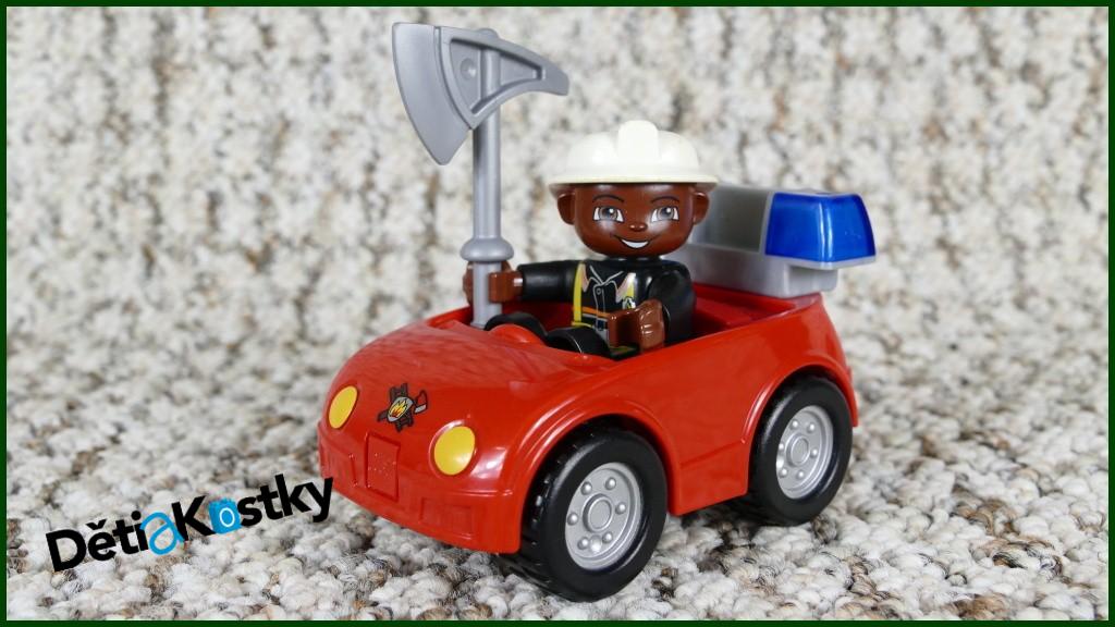 Lego® Duplo® Hasičské Malé Autíčko s Hasičem