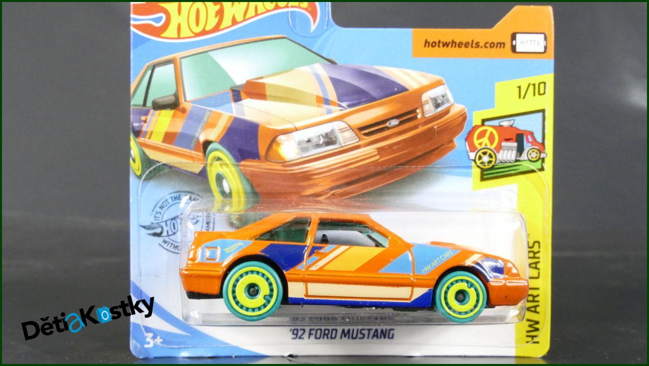 Model Angličák Hot Wheels Autíčko '92 Ford Mustang (HW ART CARS)