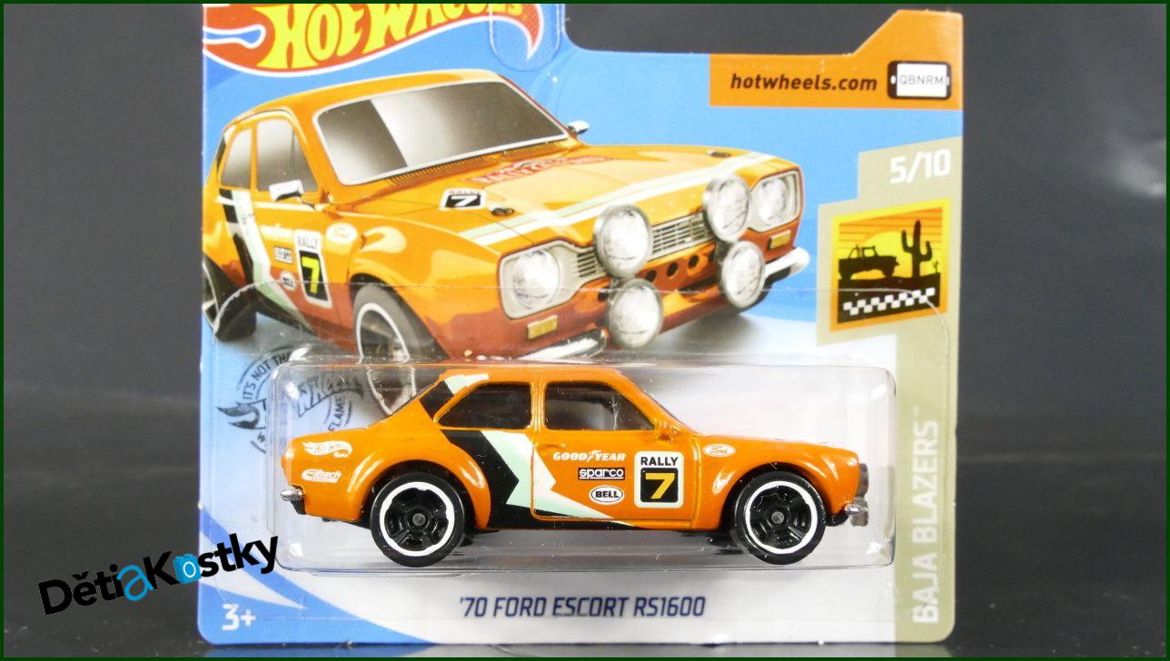 Model Angličák Hot Wheels Autíčko '70 Ford Escort RS1600 (BAJA BLAZERS)