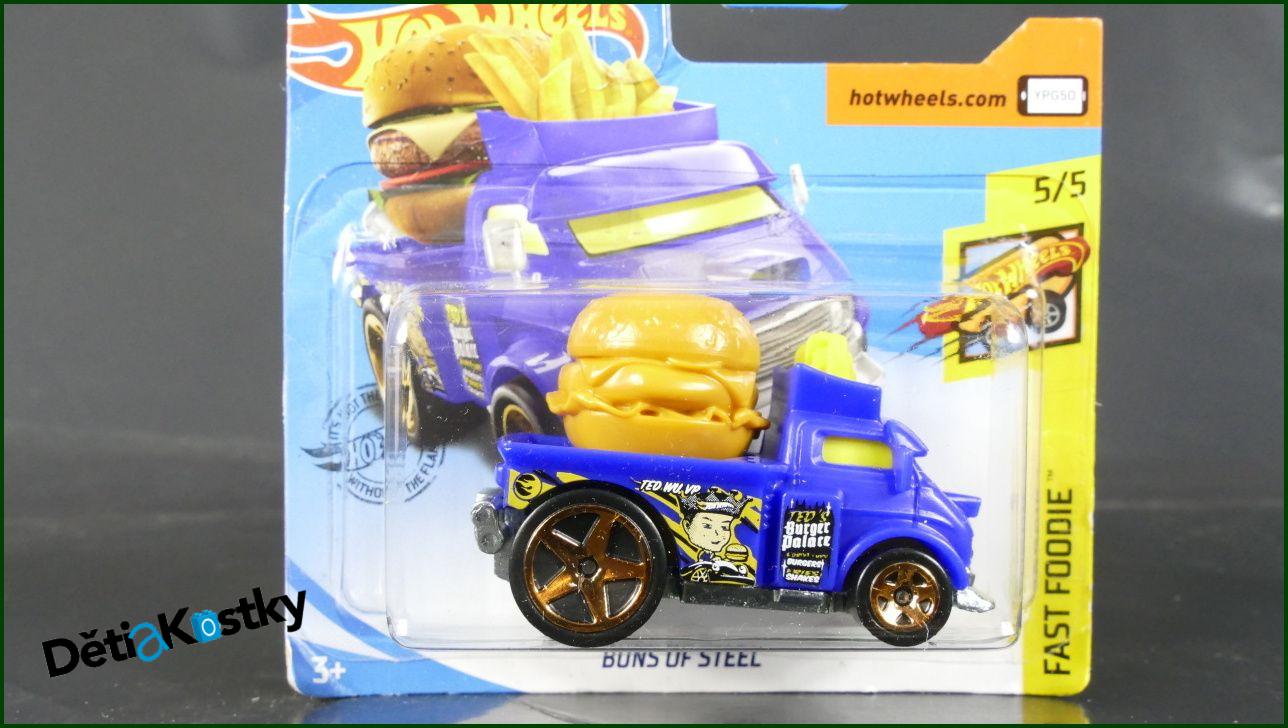 Model Angličák Hot Wheels Autíčko Buns Of Steel (FAST FOODIE)