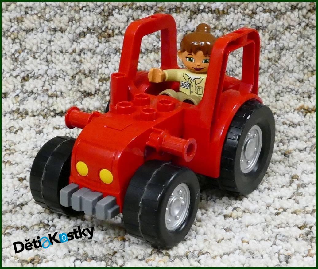 Lego® Duplo® Traktor Velký Červený s Figurkou