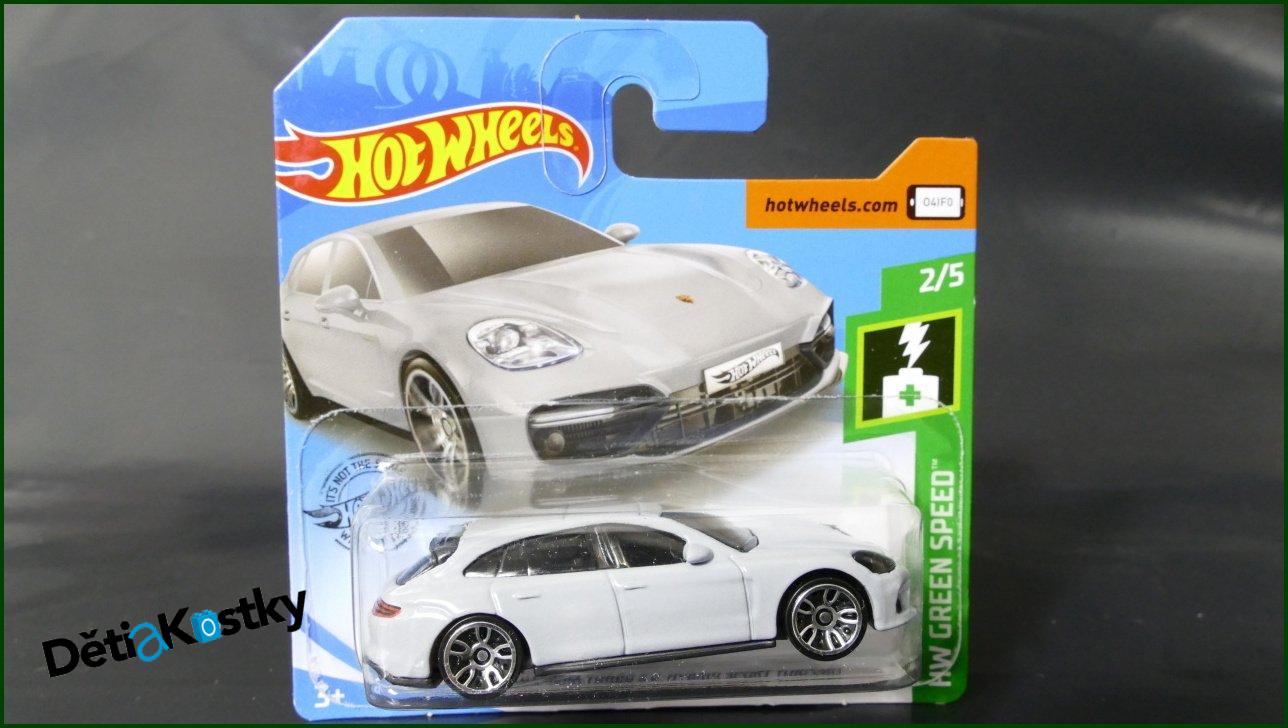 Angličák Auto Hot Wheels Autíčko Porsche Panamera Turbo S E-Hybrid Sport Turismo (HW GREEN SPEED)