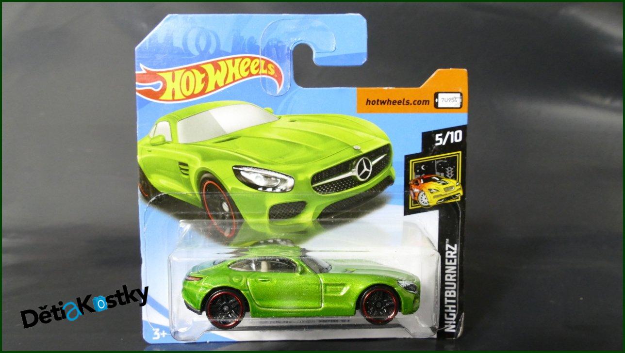 Angličák Auto Hot Wheels Autíčko '15 Mercedes-AMG GT (NIGHTBURNERZ)