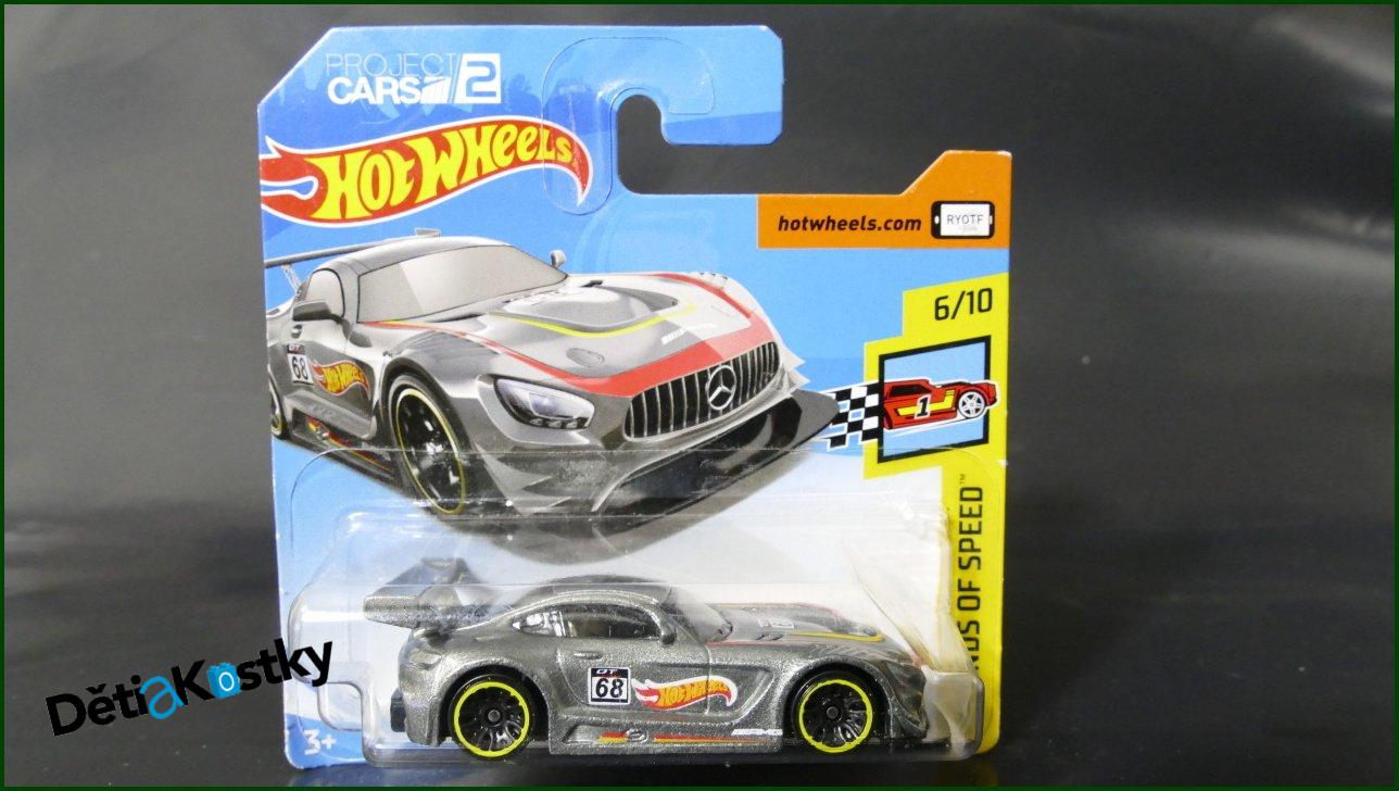 Angličák Auto Hot Wheels Autíčko '16 Mercedes-AMG GT3 (LEGENDS OF SPEED)
