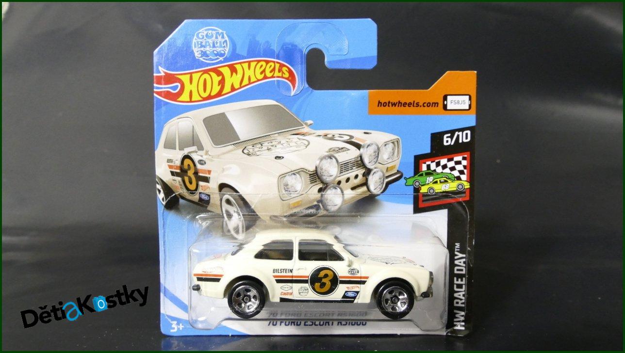 Angličák Auto Hot Wheels Autíčko '70 Ford Escort RS1600 (HW RACE DAY)