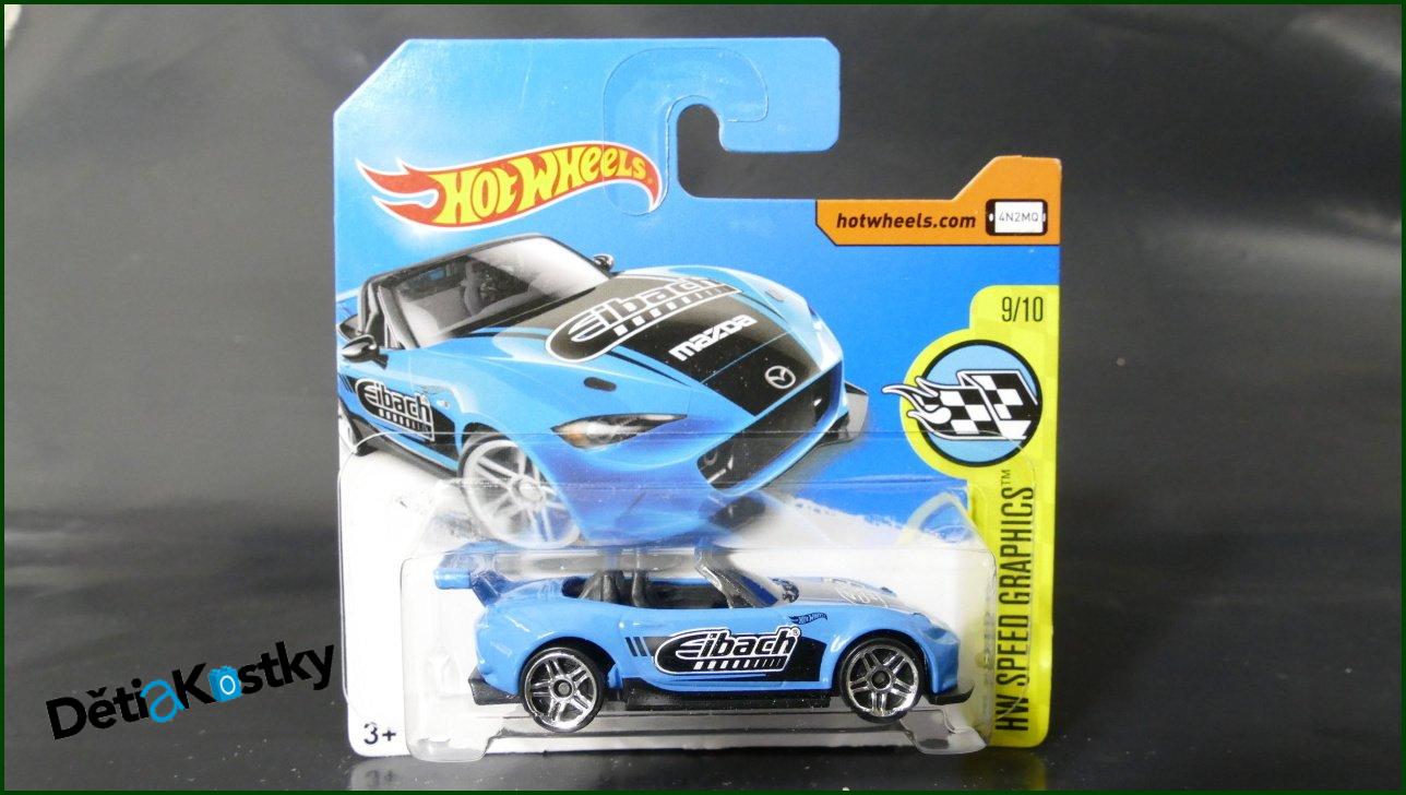 Angličák Auto Hot Wheels Autíčko '15 Mazda MX-5 Miata (HW SPEED GRAPHICS)
