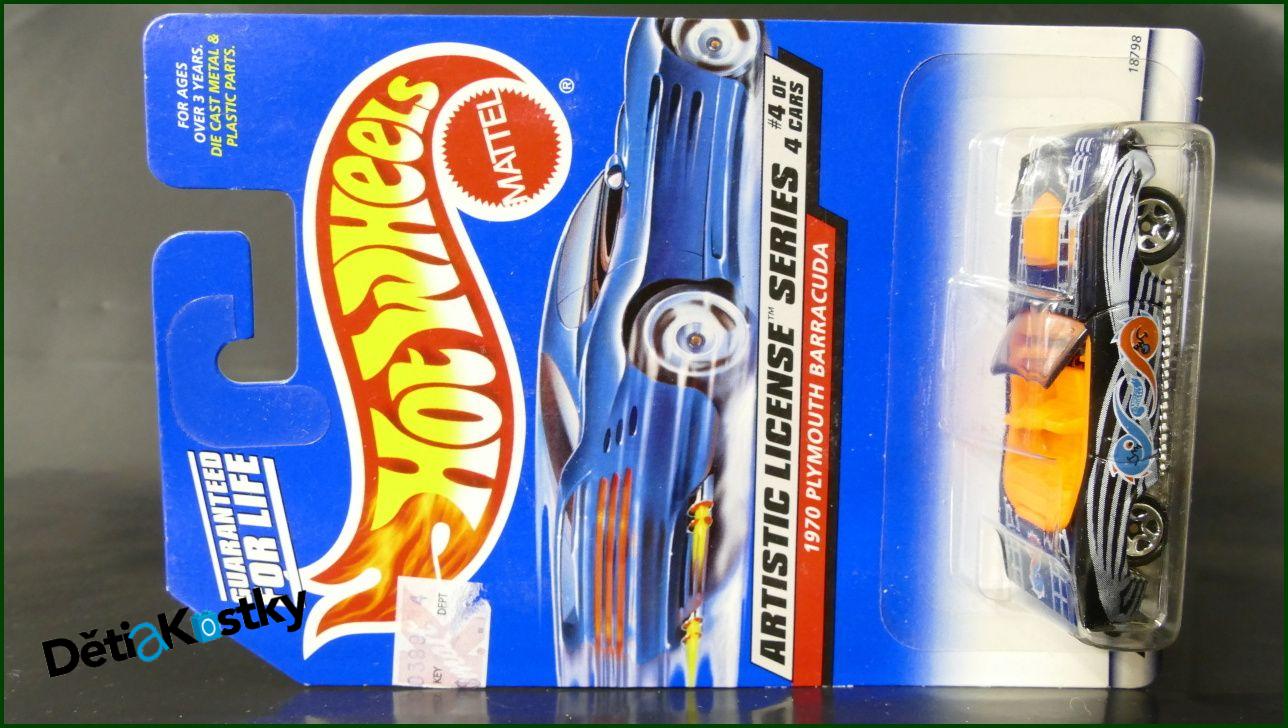 Angličák Auto Hot Wheels 1970 Plymouth Barracuda (MATTEL WHEELS)