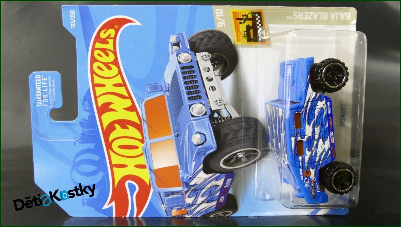Angličák Auta Hot Wheels Humvee (BAJA BLAZERS)