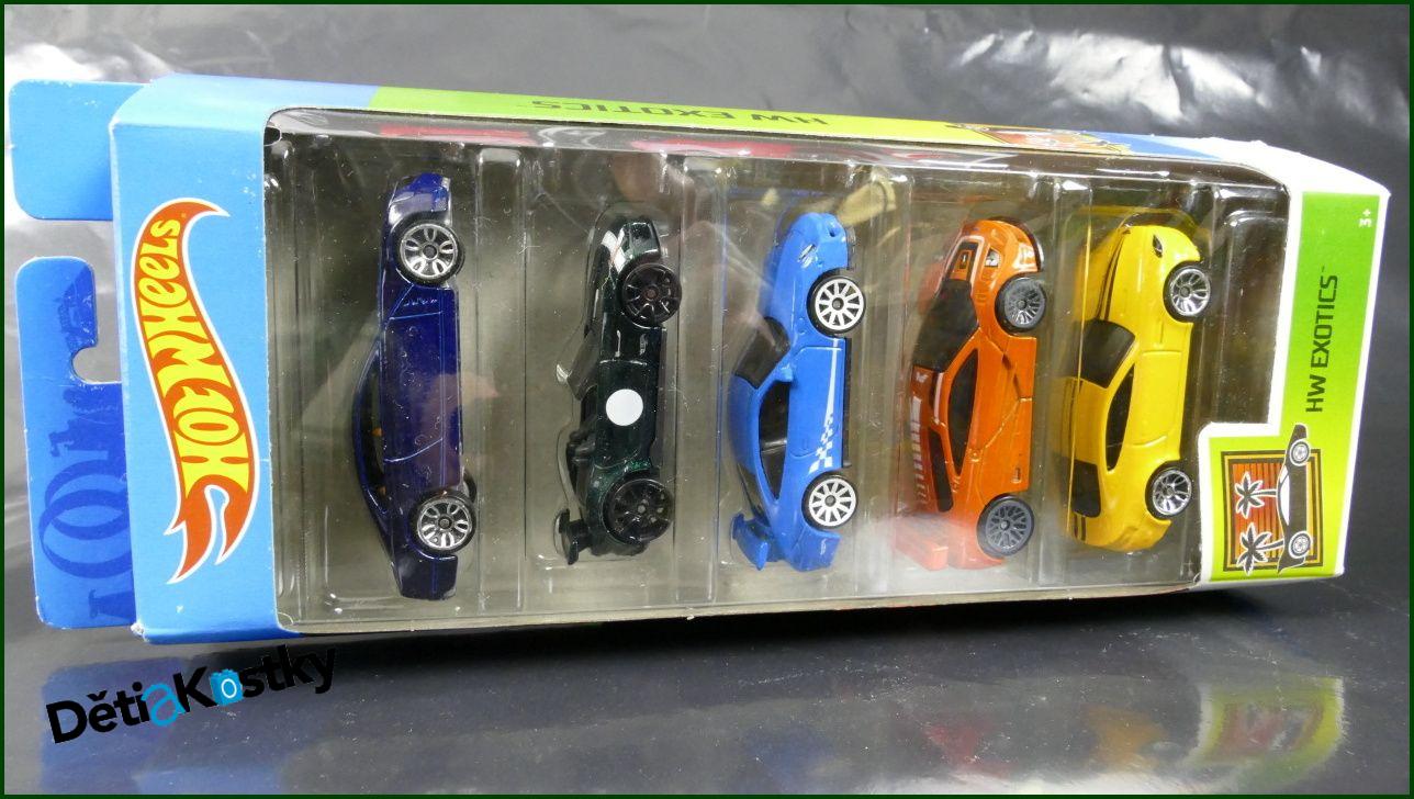 Model Angličák Hot Wheels 5 Pack (HW EXOTICS)