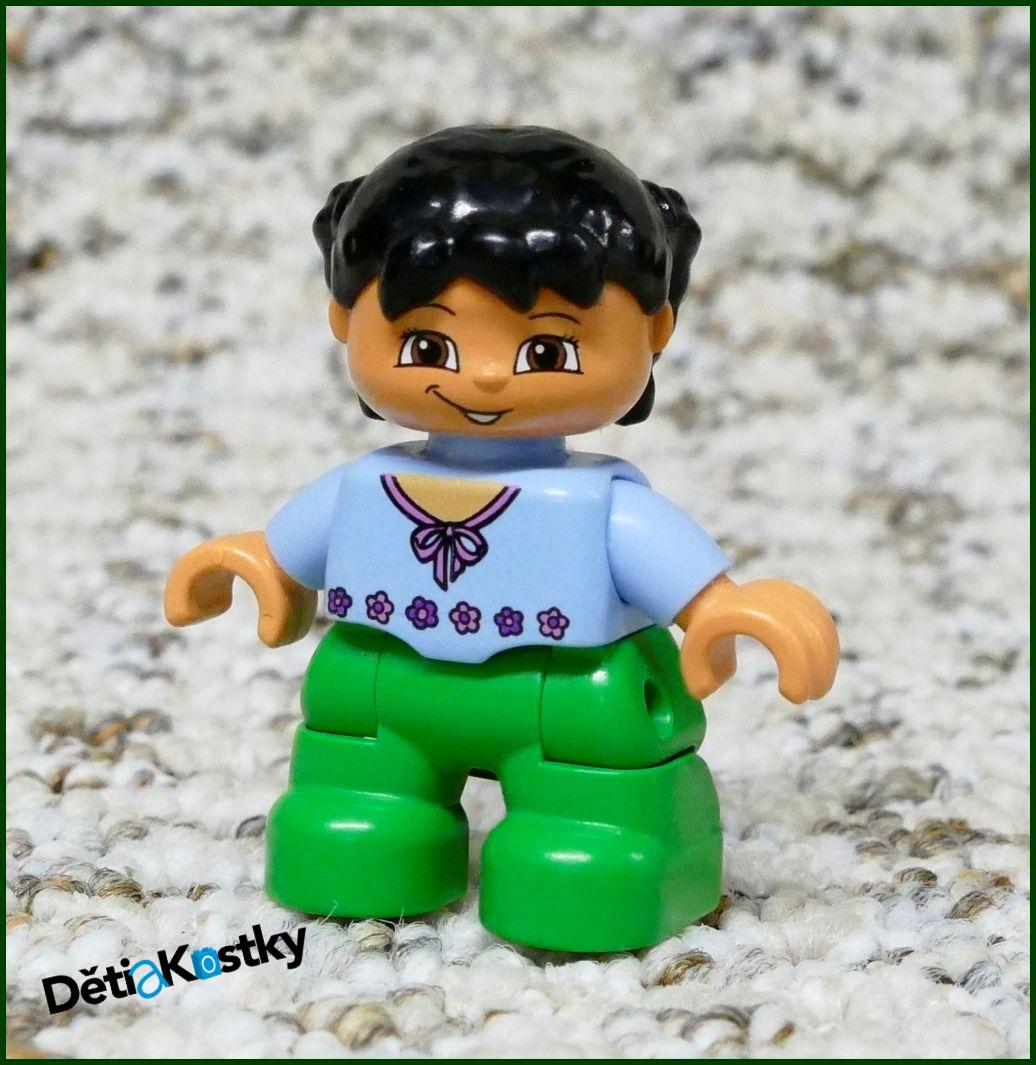 Lego® Duplo® Figurka Holčička Zeleno/Modrá