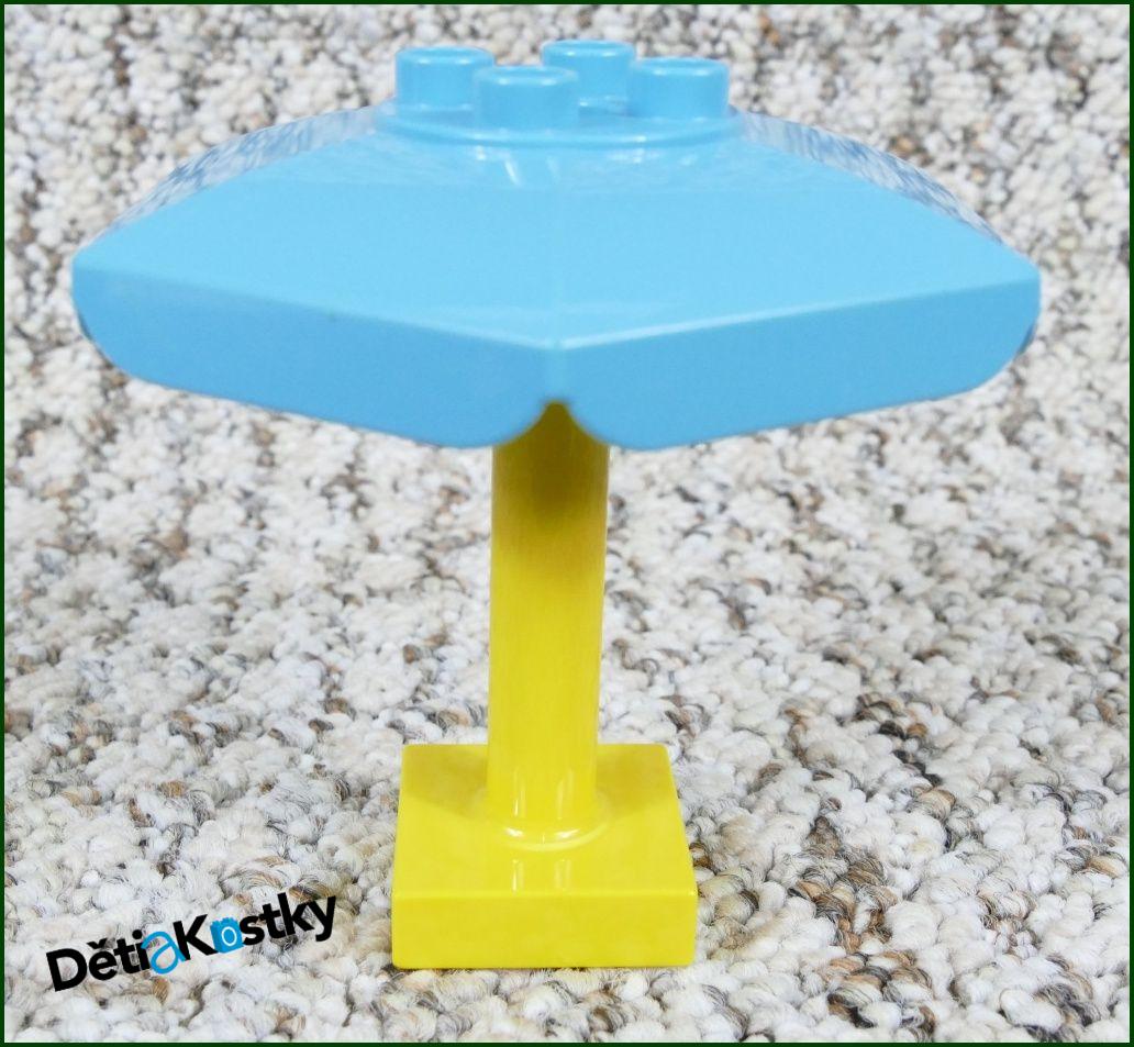 Lego® Duplo® Slunečník Velký Tyrkysový - Žlutý/Oranžový Podstavec