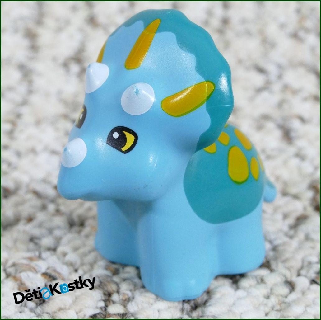 Lego® Duplo® Dino Triceratops Mládě Tyrkysový Nový Typ
