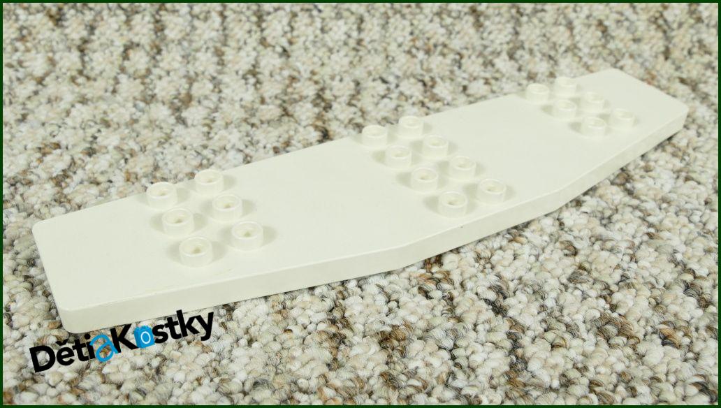Lego Duplo ® Podložka 16x4 Bílá - Křídlo