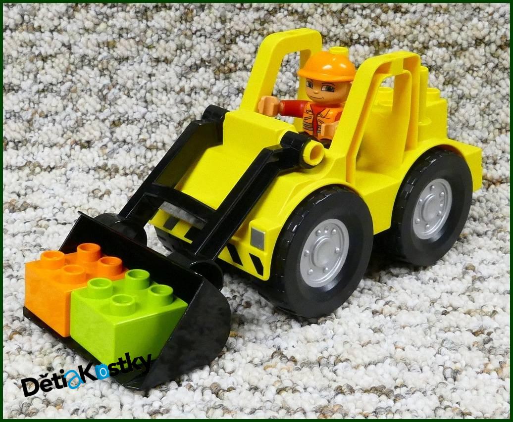 Lego® Duplo® Nakladač (Černá Radlice) s Figurkou a Kostkami