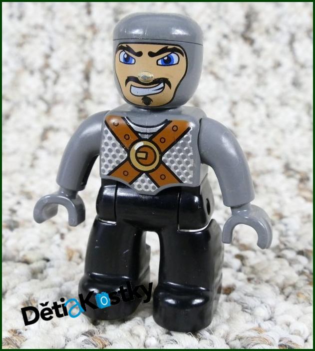 Lego® Duplo® Rytíř Černo/Šedý - Starší Typ