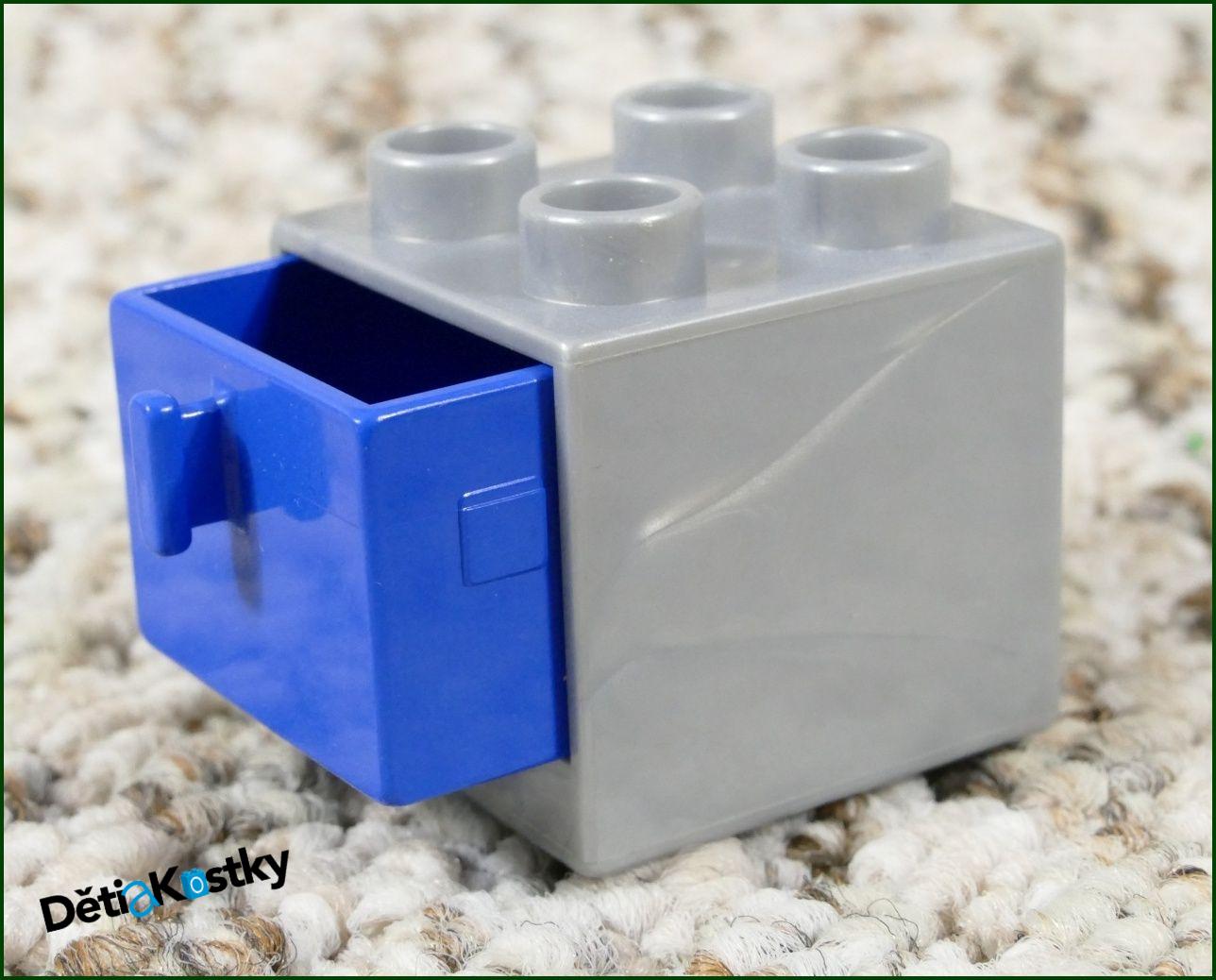Lego® Duplo® Skříňka Malá Šedá/Modrý Šuplík