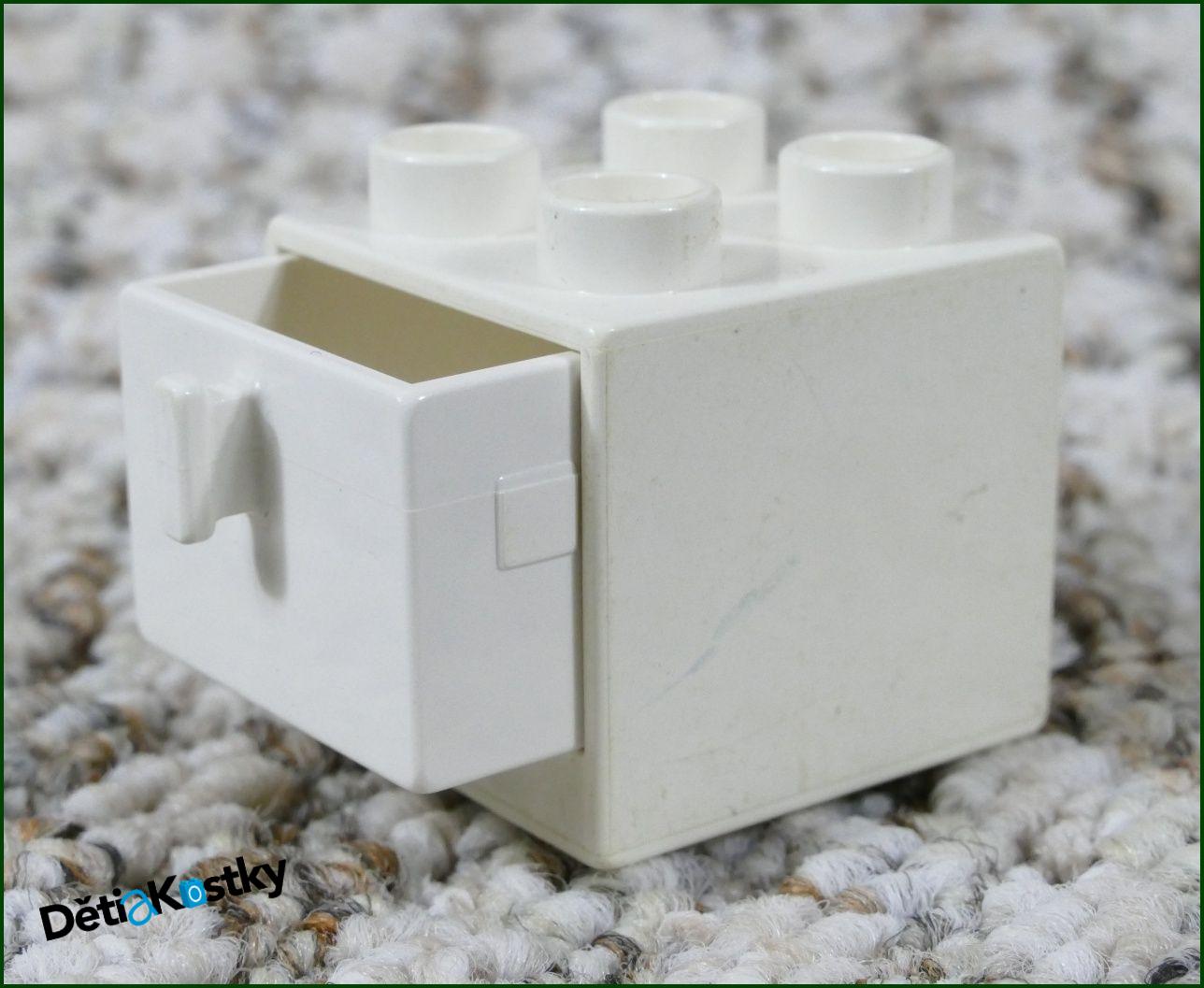 Lego® Duplo® Skříňka Malá Bílá/Bílý Šuplík