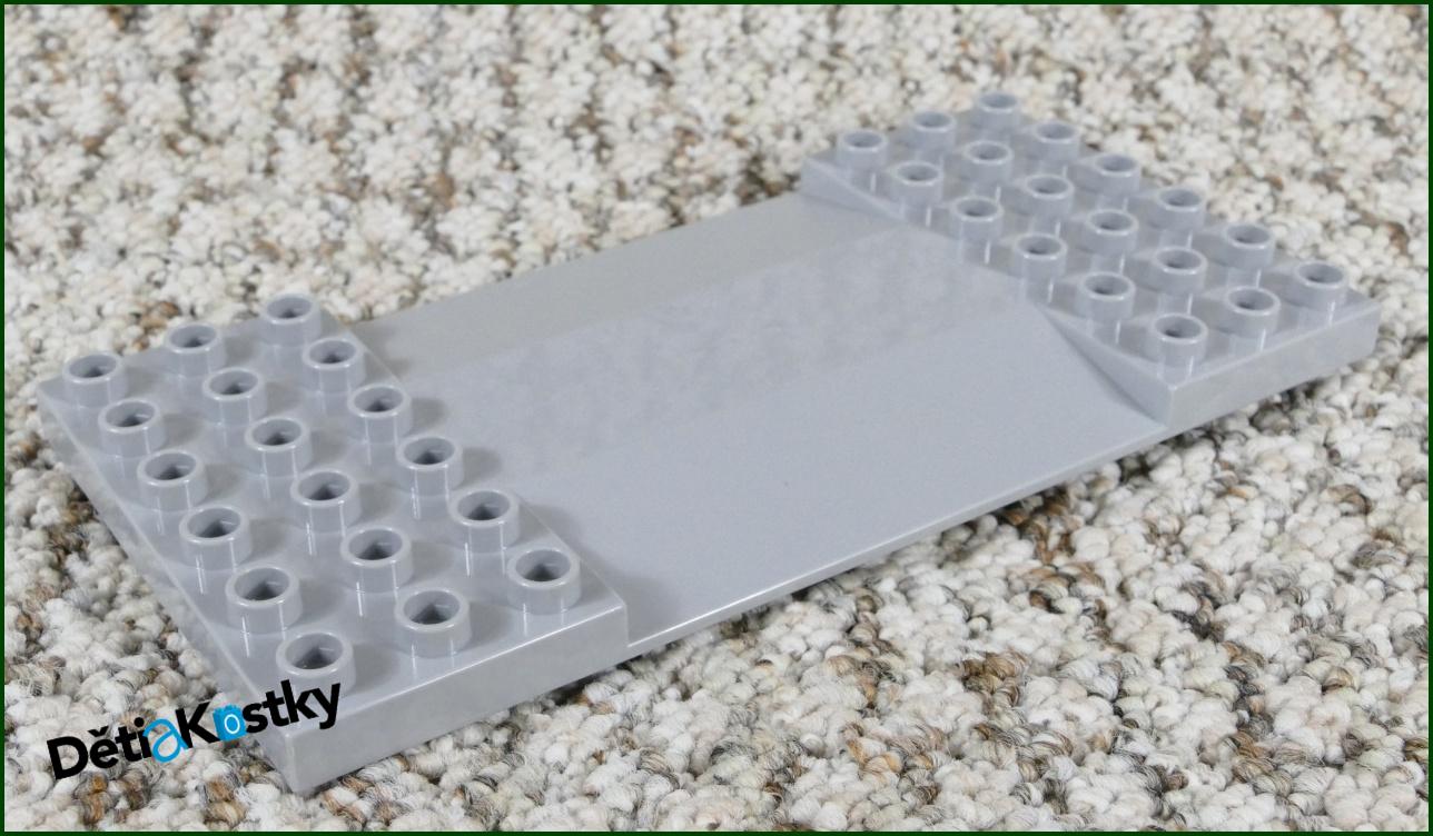 Lego® Duplo® Podložka/Deska 6x12 Světle Šedý Nájezd
