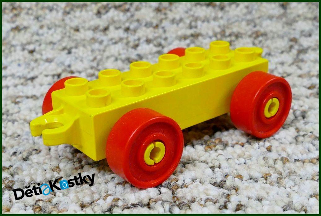 Lego® Duplo® Podvozek pro Auta Žlutý (Červená Kola)