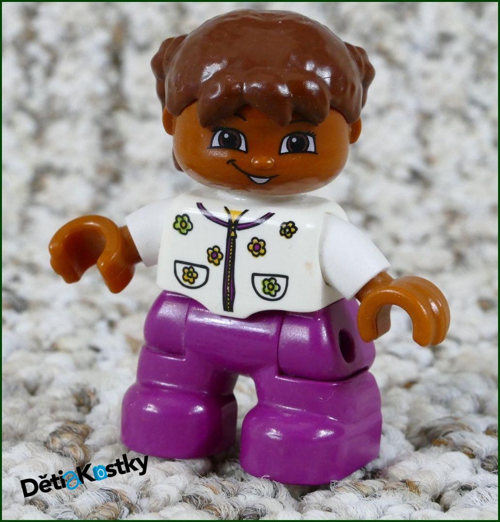 Lego® Duplo® Figurka Dítě v Bílé Košilce s Kytičkami