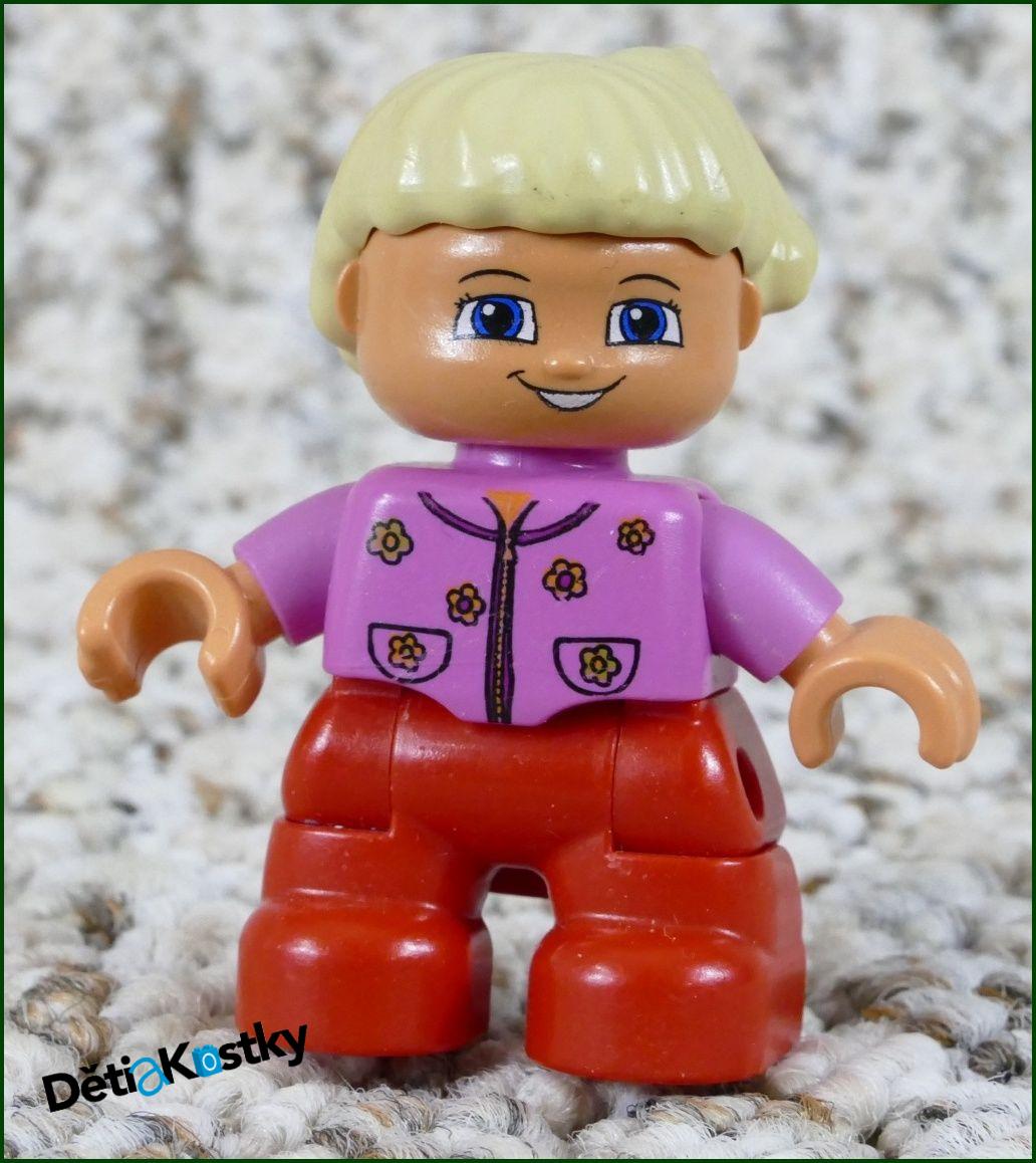 Lego® Duplo® Figurka Dítě v Růžovém - Světlé Vlasy