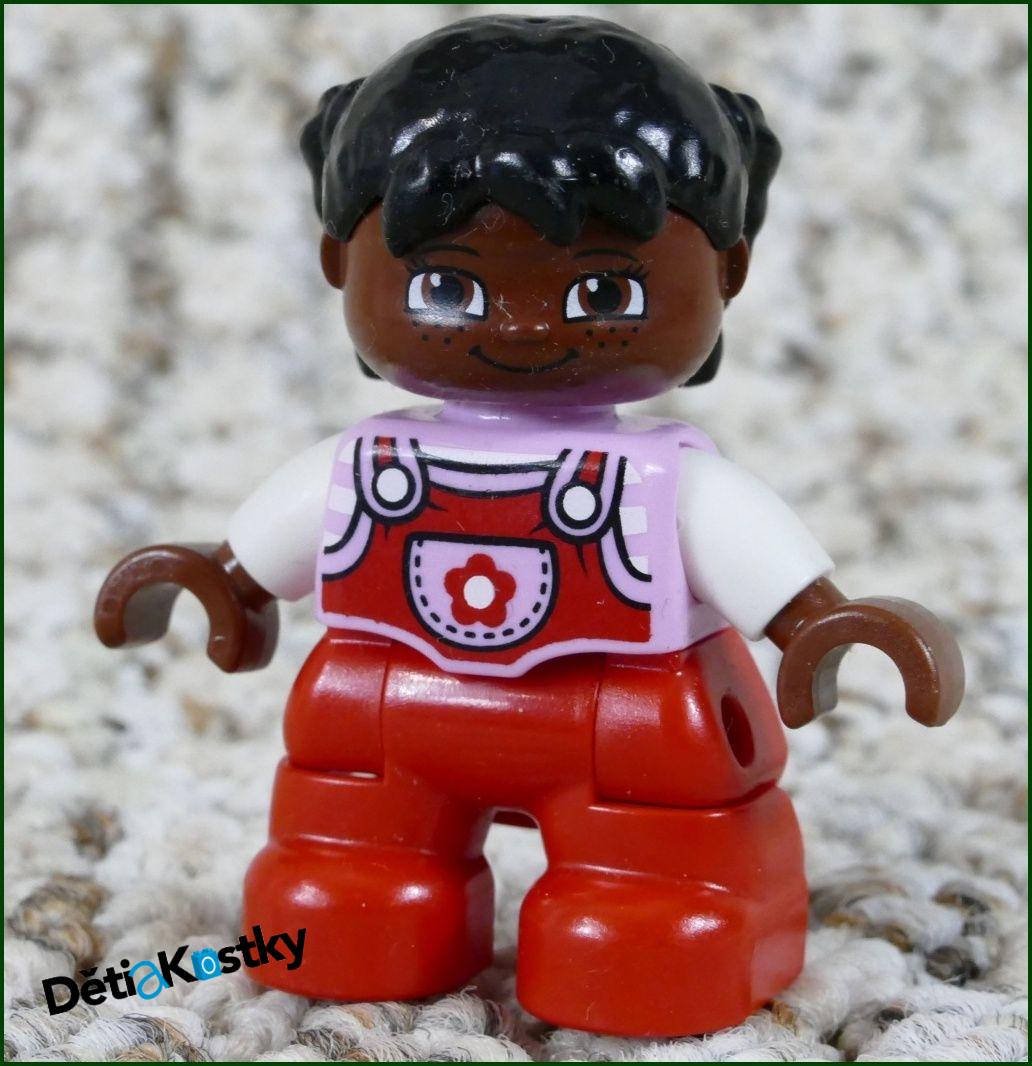 Lego® Duplo® Figurka Dítě Černoška v Červeném