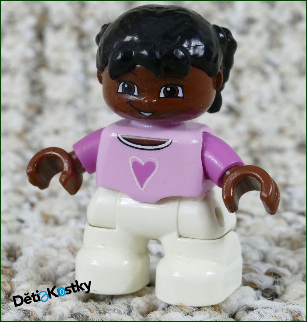 Lego® Duplo® Figurka Dítě Černoška se Srdíčkem