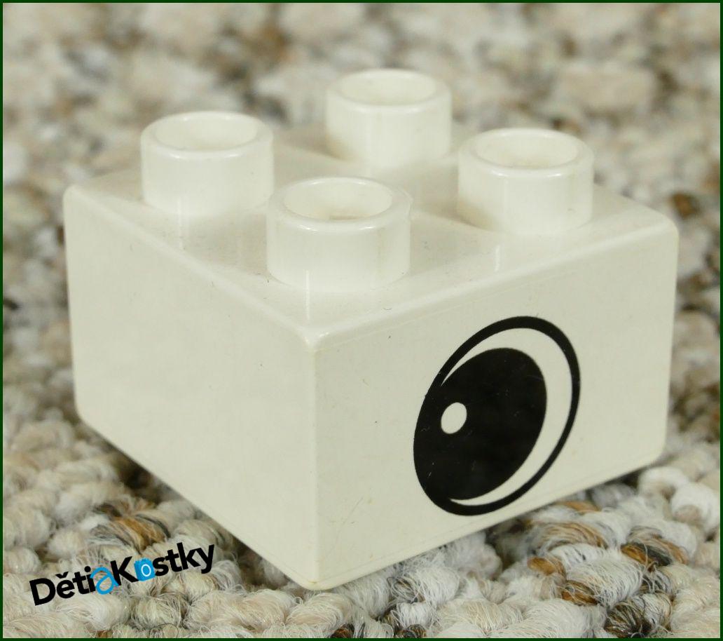 Lego® Duplo® Kostka Bílá 2x2 Oko