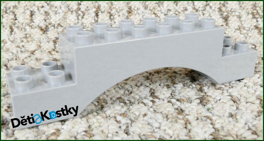 Lego® Duplo® Kostka Dlouhá Klenba Světle Šedá