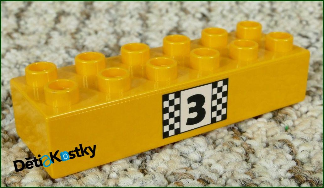 Lego® Duplo® Kostka 2x6 Oranžová Stupeň Vítěžů - 3