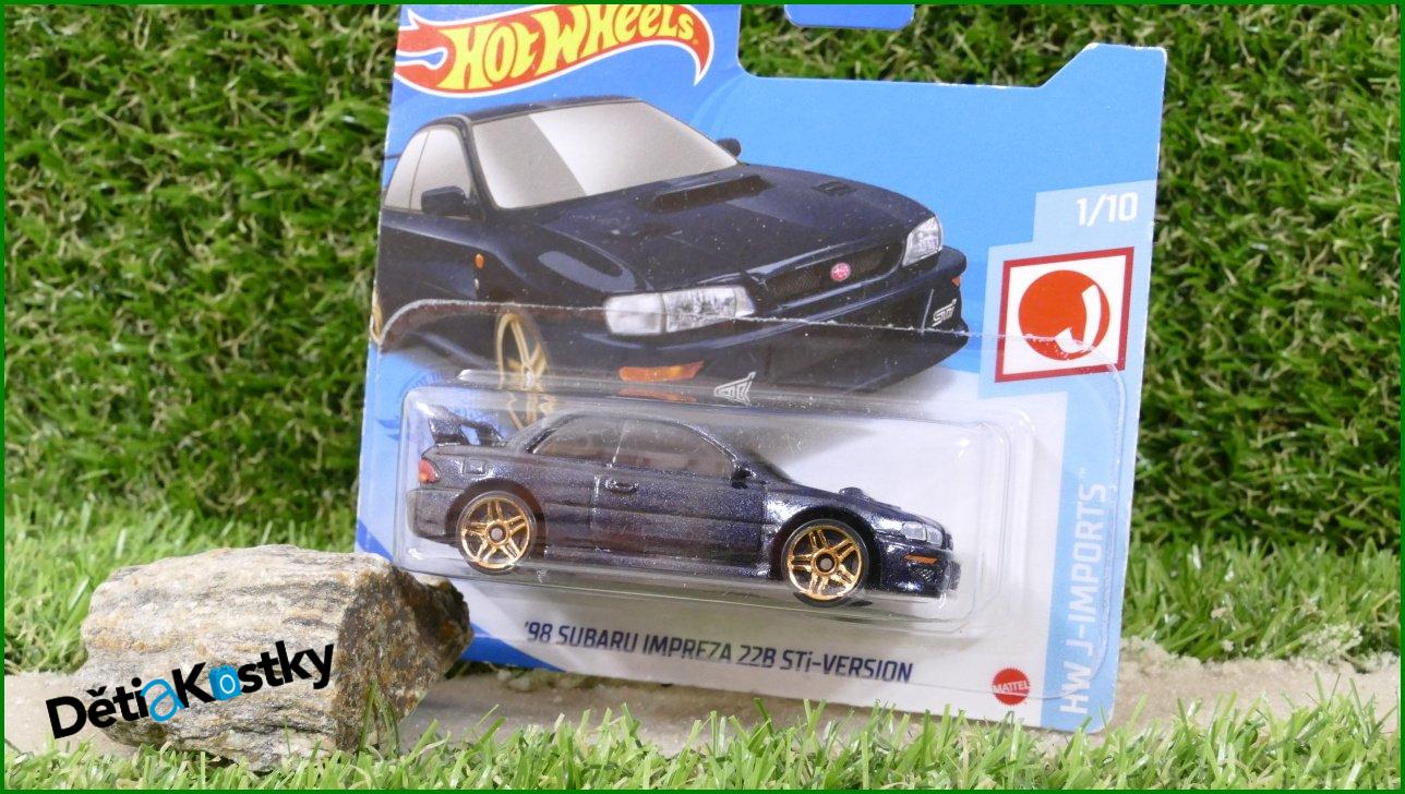 Angličák Auta Hot Wheels '98 Subaru Impreza 22B STi-Version (HW J-IMPORTS)