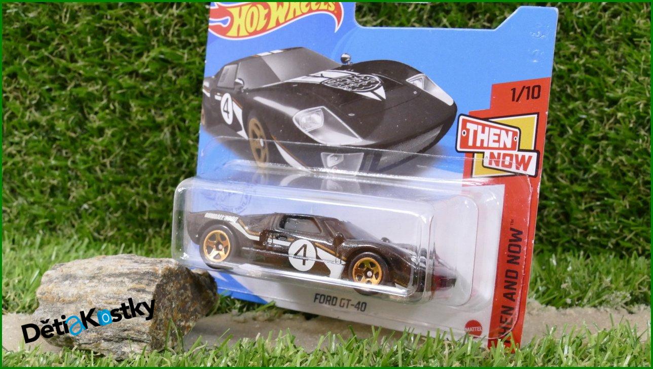 Angličák Auta Hot Wheels Ford GT-40 (THEN AND NOW)