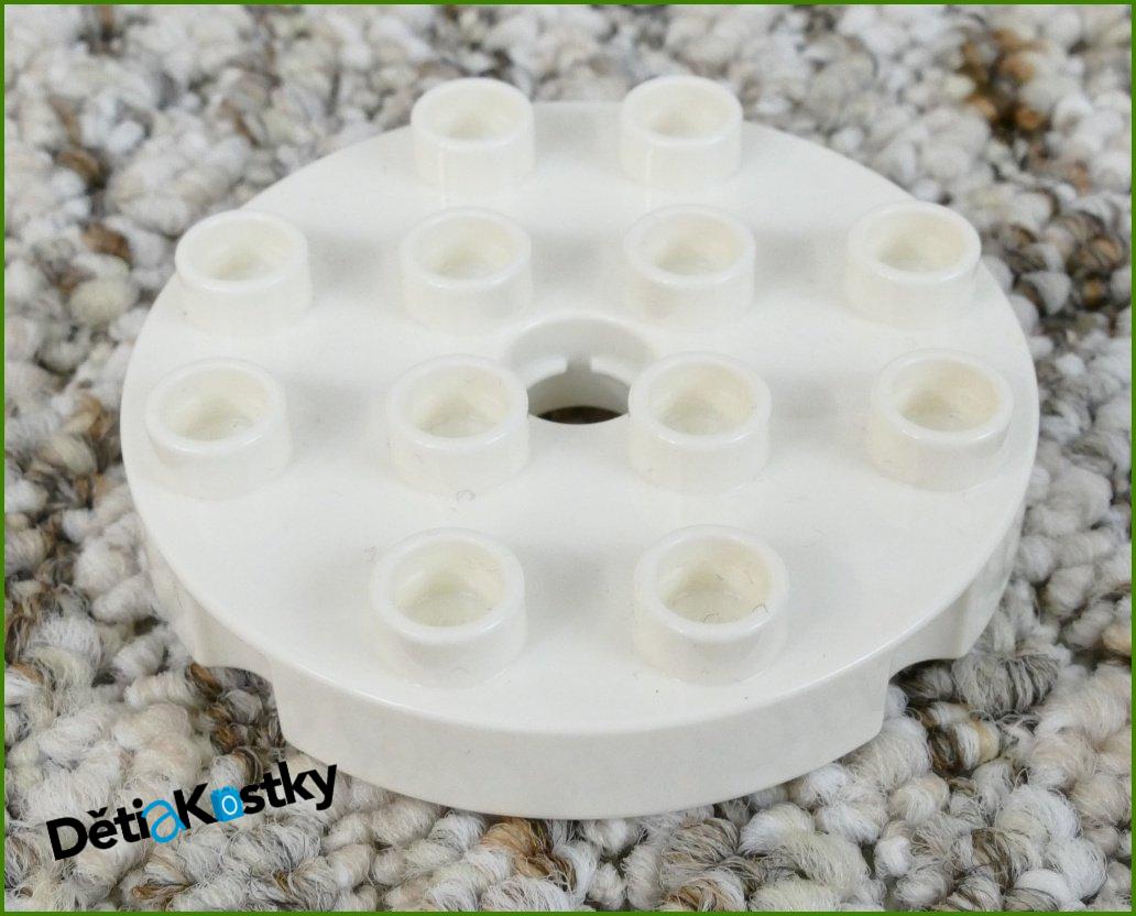 Lego® Duplo® Podložka/Destička 4x4 Kruh Bílá