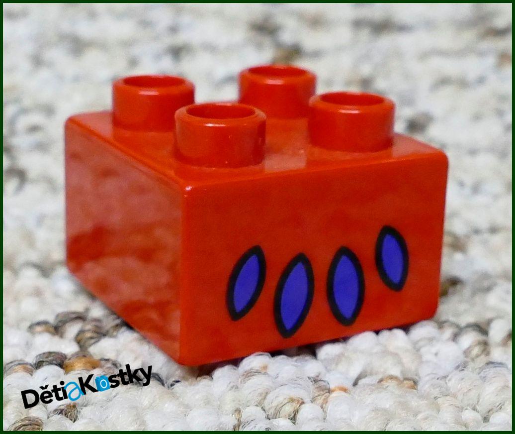 Lego® Duplo® Kostka Červená 2x2 Tlapa