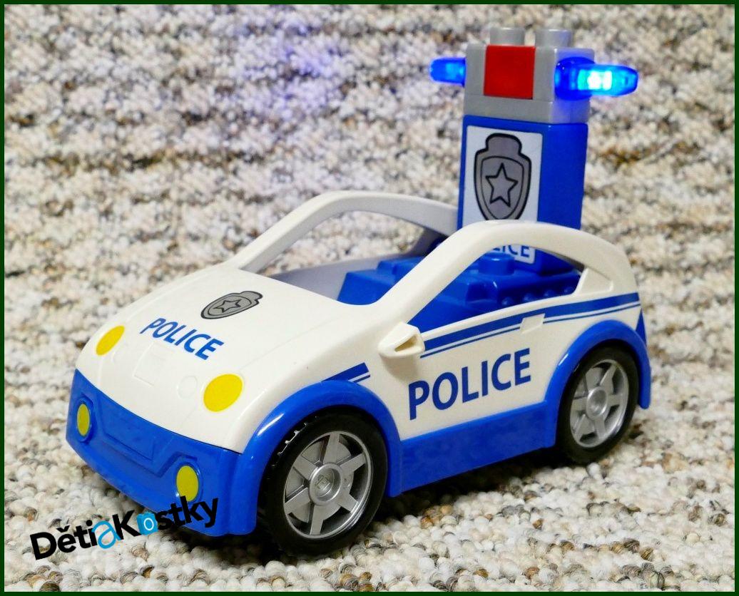 Lego® Duplo® Policie Auto s Blikajícím Majákem