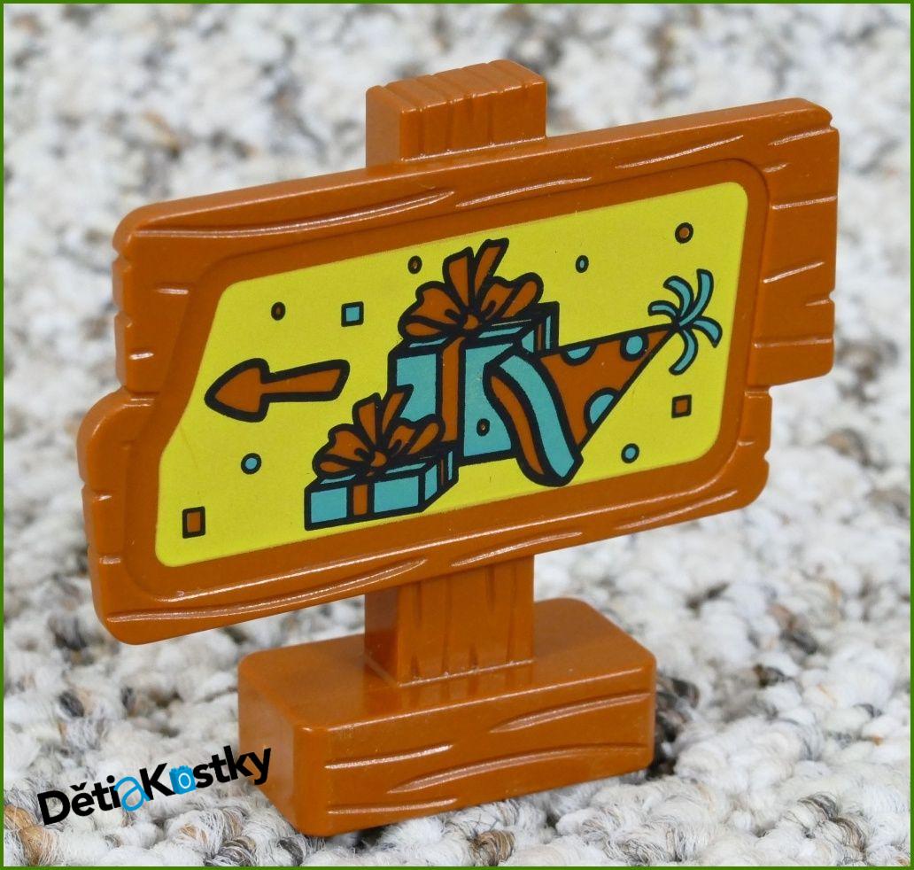 Lego® Duplo® Dřevěný Ukazatel - Dárečky