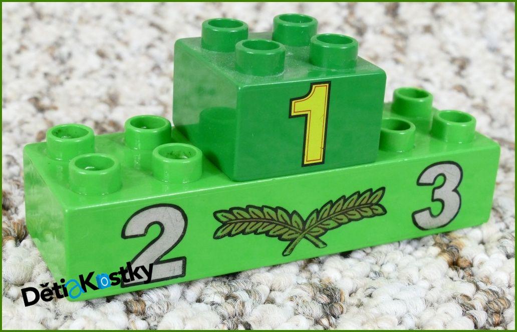 Lego® Duplo® Kostky Stupně vítězů Zelené 1,2,3