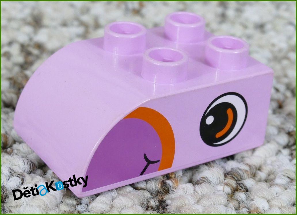 Lego® Duplo® Kostka 2x3 Zaoblená Růžová - Oko Ptáčka