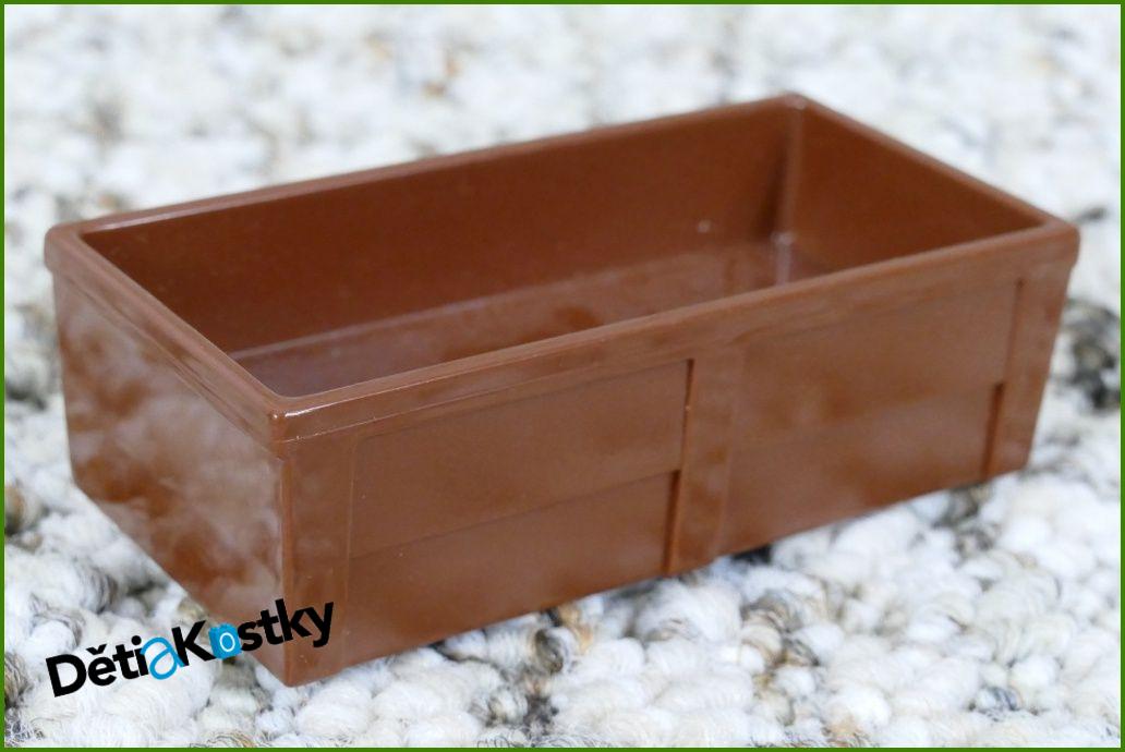 Lego® Duplo® Korýtko Hranaté Tmavě Hnědé