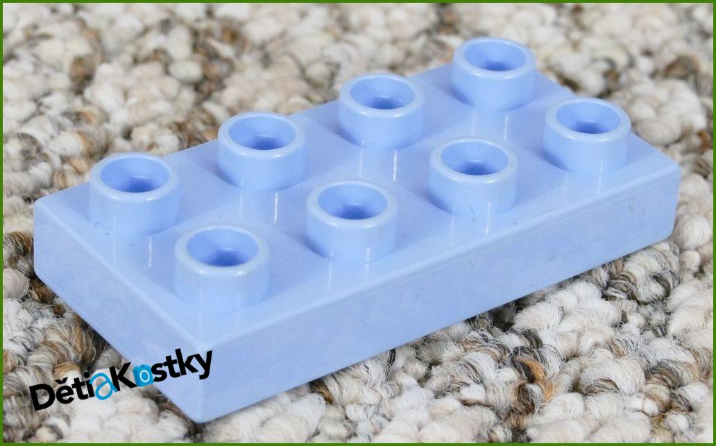 Lego® Duplo® Podložka/Destička 2x4 Světlounce Modrá