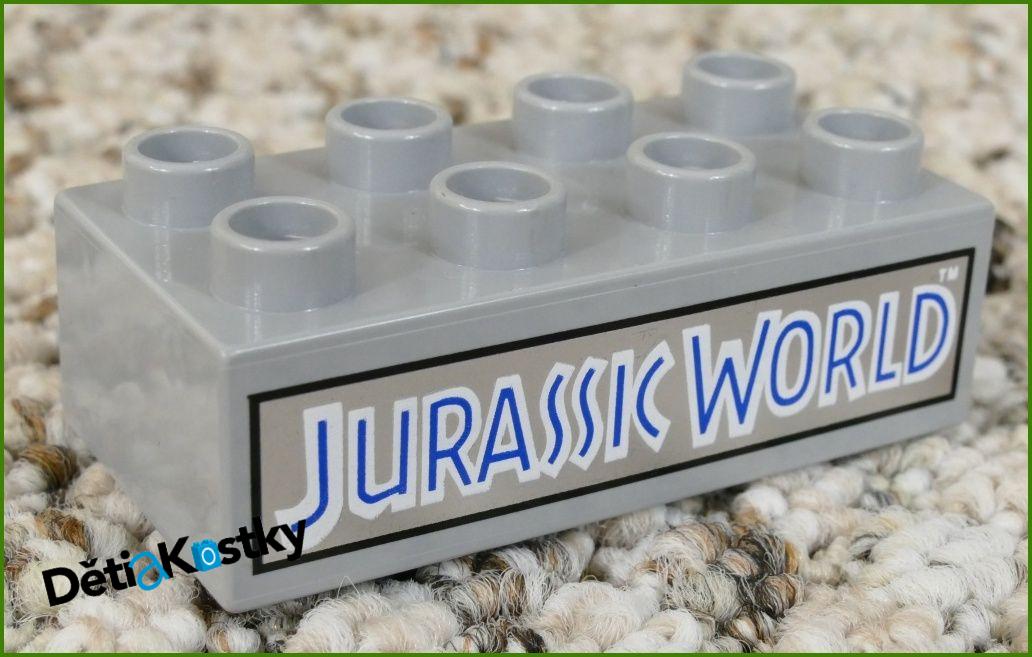 Lego® Duplo® Kostka 2x4 Světle Šedá Jurassic World