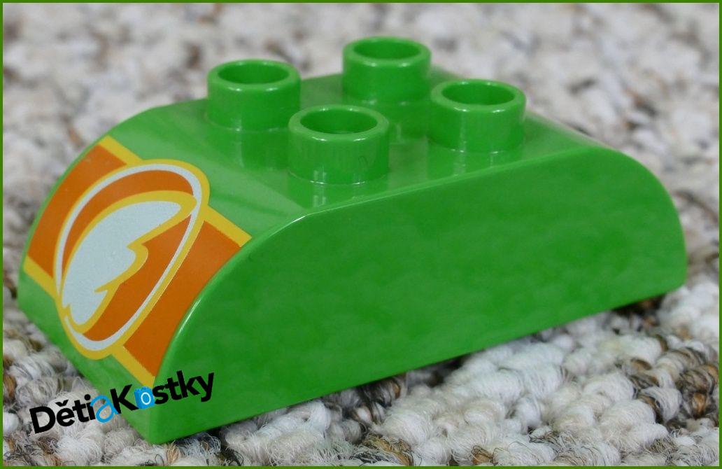 Lego® Duplo® Kostka 2x4 Zaoblená Zelená - Chug