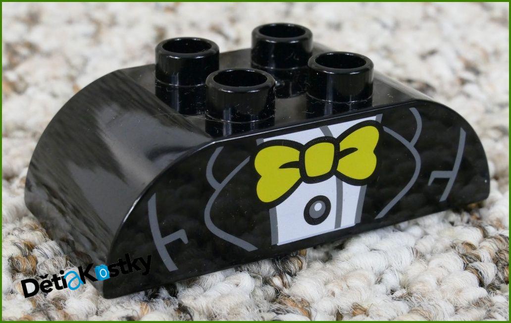 Lego® Duplo® Kostka 2x4 Zaoblená Černá - Košile a Motýlek