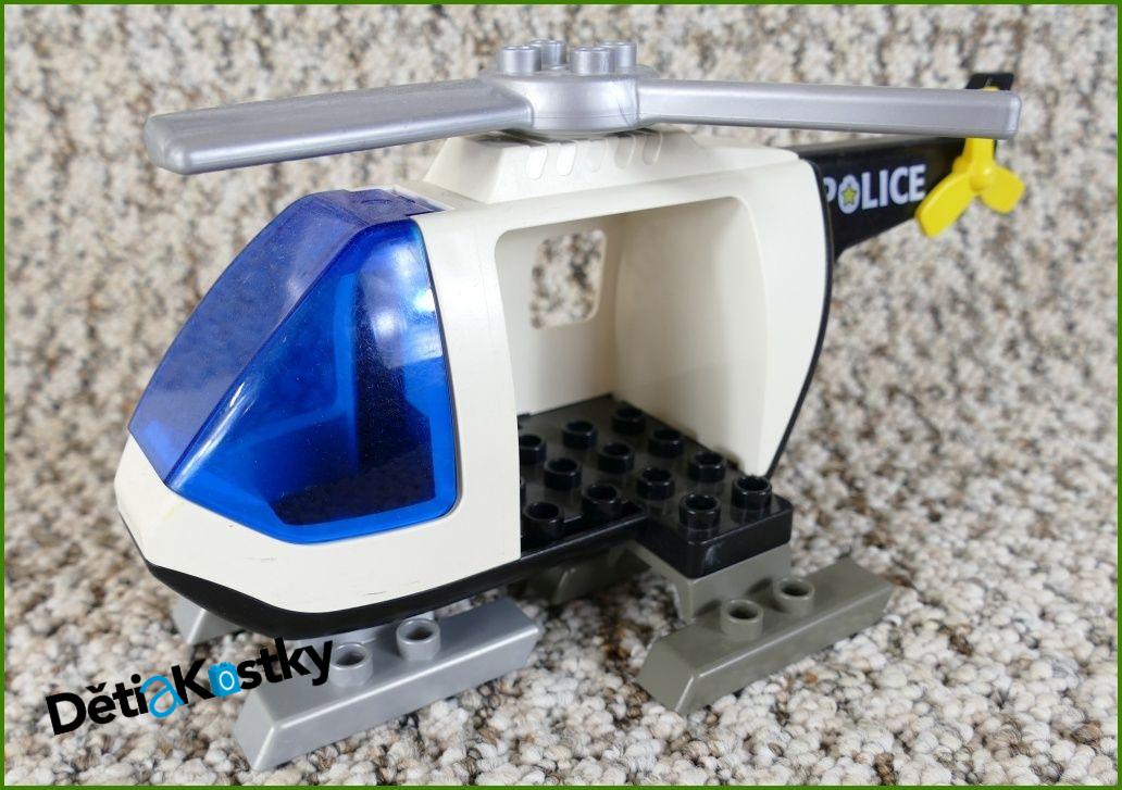 Lego® Duplo® Vrtulník Policejní Velký Bílý s Lyžinami