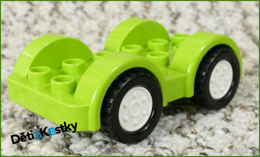 Lego® Duplo® Podvozek Autíčka 4x6 Limetka - Bílá Kola