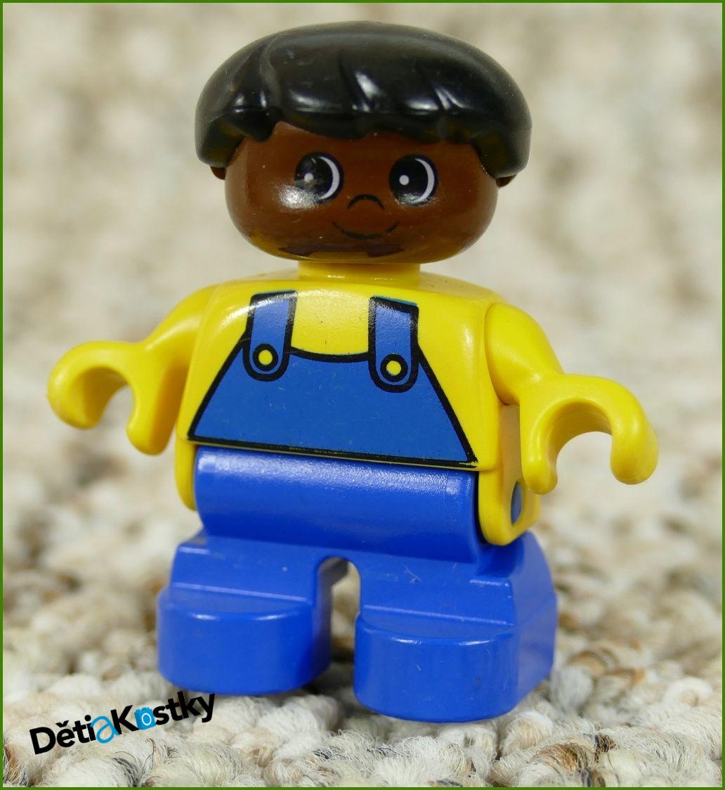 Lego® Duplo® Figurka Dítě Chlapeček Černoušek v Modrém